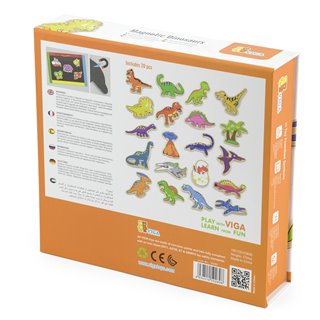 Magnetic dinosaurs - 20 pieces